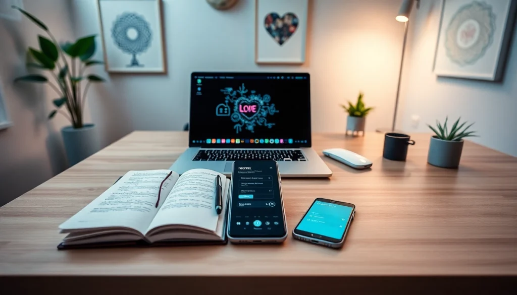 Exploring sex AI technology in a modern workspace with a chatbot interface.