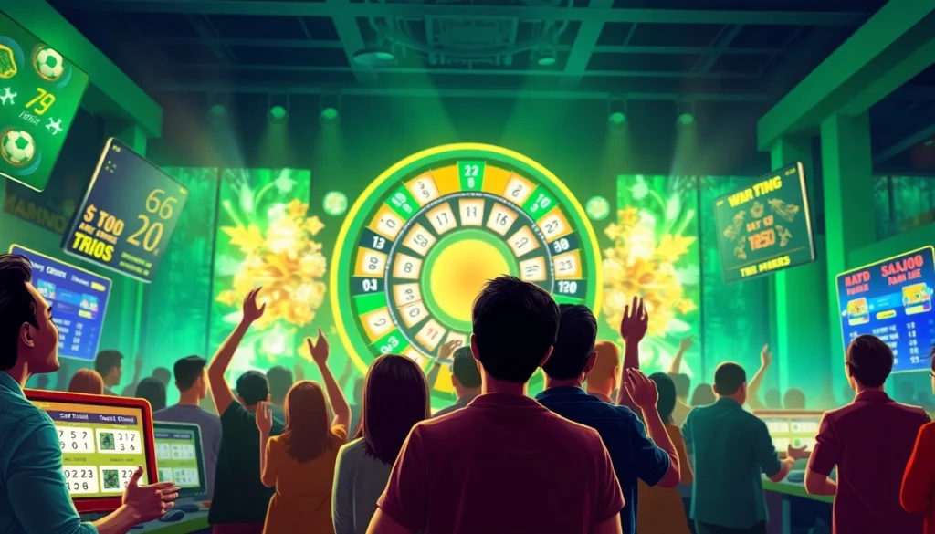 Menggambarkan bandar togel yang dinamis dengan pemain aktif di platform taruhan online.