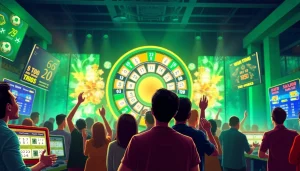 Menggambarkan bandar togel yang dinamis dengan pemain aktif di platform taruhan online.