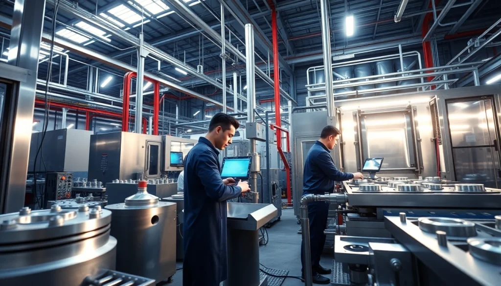 Plating on high silicone aluminium Malaysia in a modern diecasting facility showcasing advanced processes and technology.