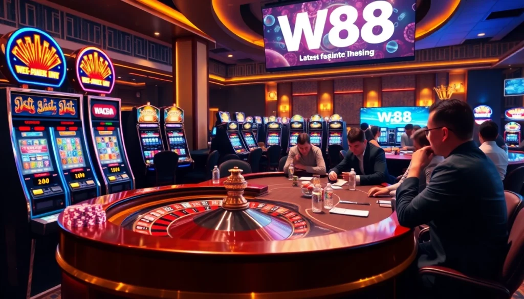 Experience excitement with the W88 link at the vibrant casino tables.