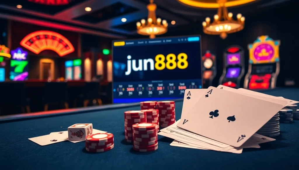 Experience the thrill of gambling at jun888 with luxurious card games and vibrant slot machines.