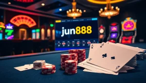 Experience the thrill of gambling at jun888 with luxurious card games and vibrant slot machines.