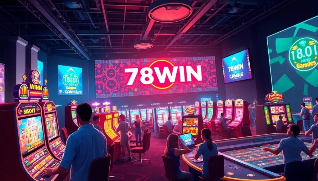 Experience the excitement of เจ้ามือรับแทง 78WIN with diverse online gaming options in a vibrant casino atmosphere.