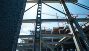 Visualizing innovative steel structure design with intricate metalwork and engineering details.