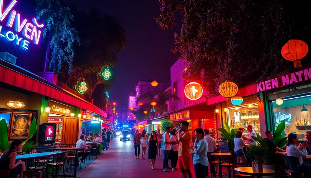 Experience the vibrant 베트남밤문화 with colorful clubs and lively nightlife in Vietnam.