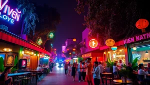 Experience the vibrant 베트남밤문화 with colorful clubs and lively nightlife in Vietnam.