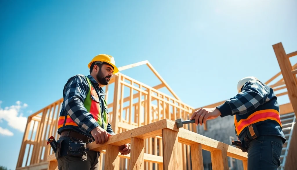 Engaged construction apprenticeships carolinas at work on a dynamic job site.