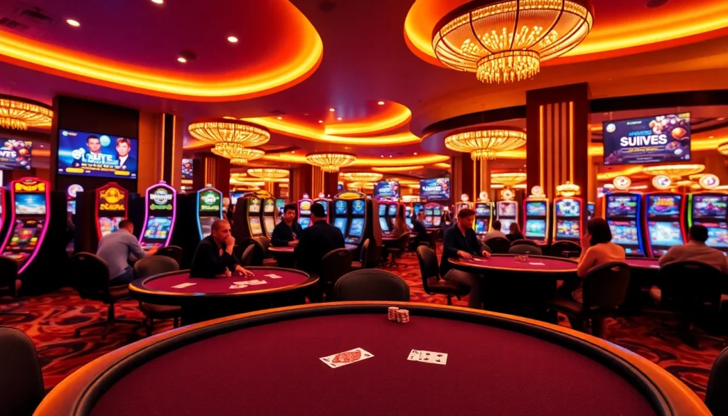 Engaged players at the best online casinos for Canada, showcasing an exciting gaming experience.