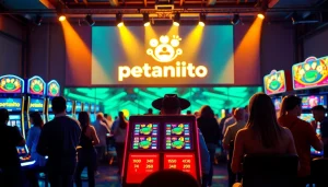 Menggambarkan pengalaman bermain game online petanitoto yang energik dan penuh warna.