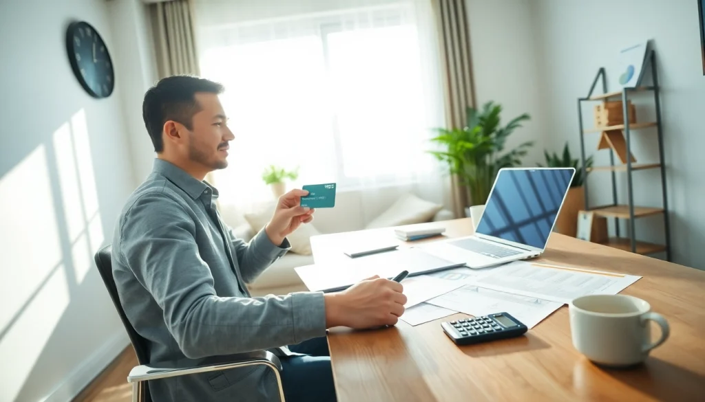 신용카드 현금화를 위한 신뢰감 있는 전문가의 모습