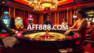 Experience thrilling gameplay at AF88 COM with vibrant casino scenes and engaging betting actions.