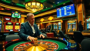 Toto togel strategies in action at an upscale casino roulette table.