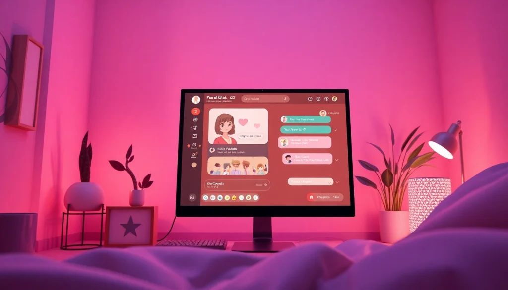 Engaging interface for free AI sex chat showcasing inviting characters and modern design.
