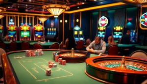 Exciting casino atmosphere showcasing poker gameplay with 88i branding elements.