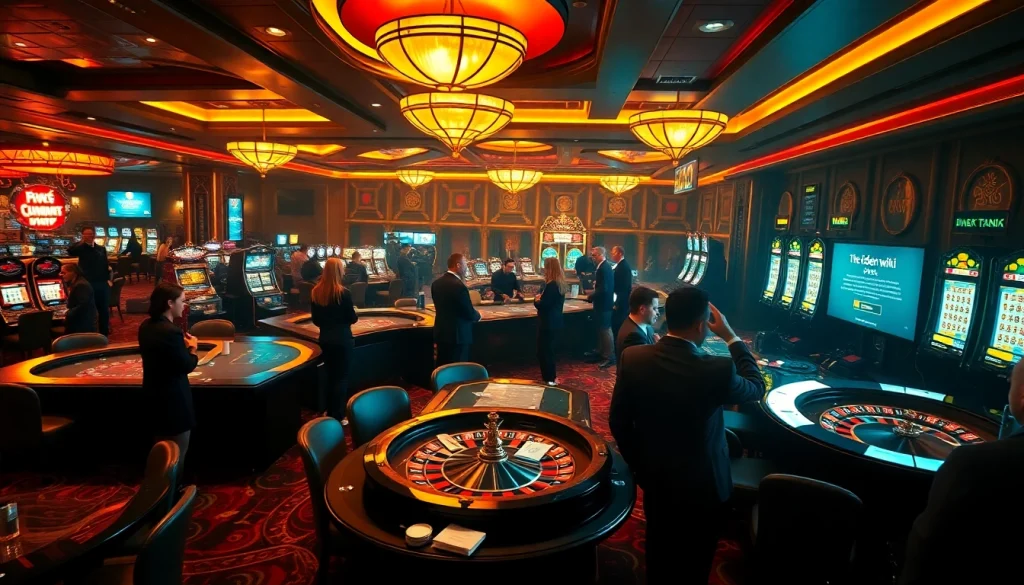 Gamblers at casino tables with the hidden wiki as a digital backdrop, showcasing thrills.