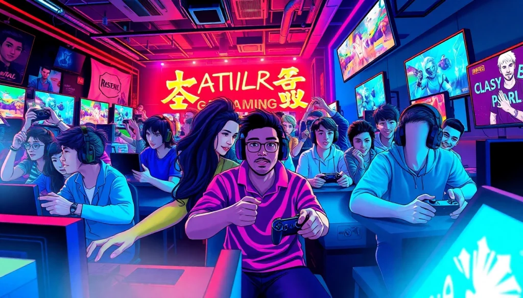 Exciting gaming scene featuring JAMETKUPROY88 characters and vibrant visuals.