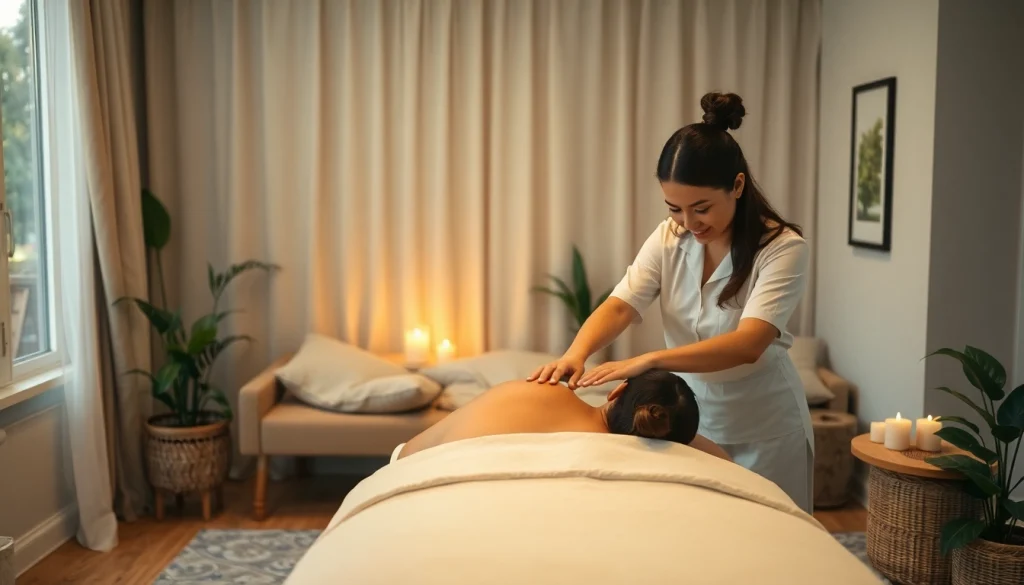 Experience a professional 출장마사지 in a serene home environment with a mobile massage therapist.