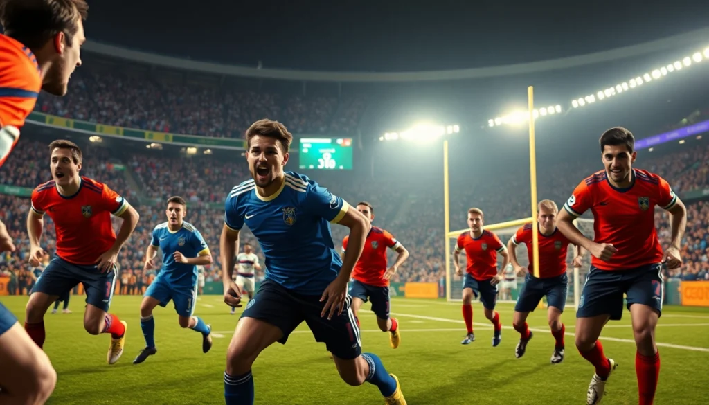 ดูผลบอลสด thscore จากการแข่งขันฟุตบอลที่สนามกีฬาเต็มไปด้วยแฟนบอล