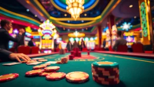 เล่นที่โต๊ะคาสิโน tiger24 ทางเข้า พร้อมชิปสีสันสดใสและบรรยากาศหรูหรา