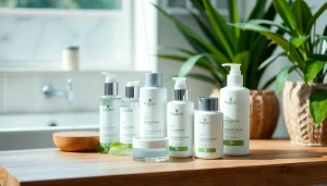 Ekologiska kosmetika produktai puikiai išsiskiria švariame natūraliame fone.