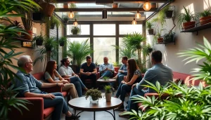 Visiting a Weed Club Lloret De Mar with a vibrant atmosphere and relaxed ambiance.