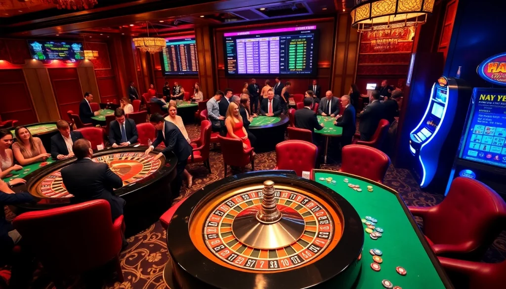 Experience high-stakes excitement at HAYBET’s luxurious casino floor.