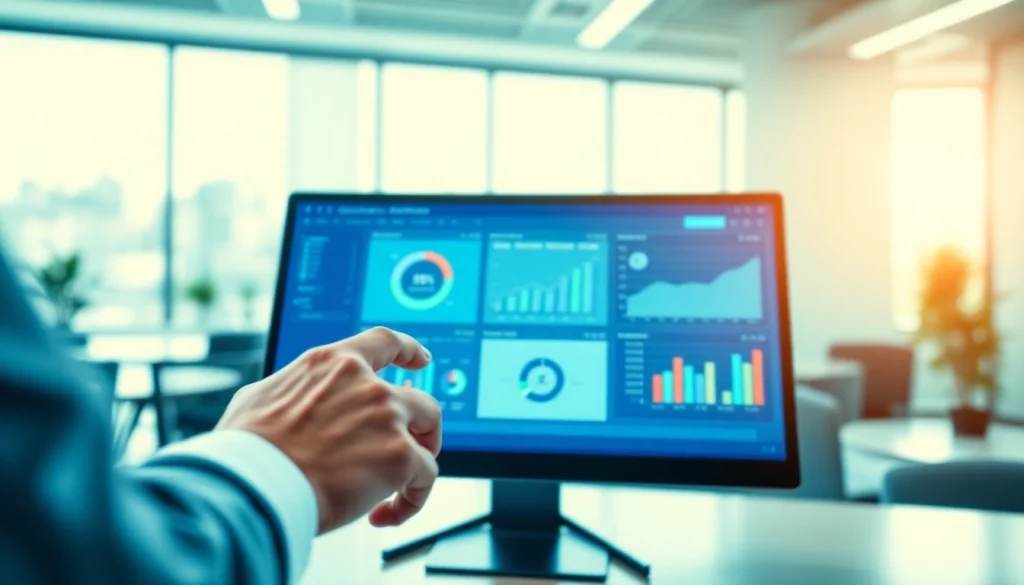 User analyzing the 1cplatform dashboard with interactive analytics tools.