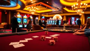 SODO Casino players enjoying a thrilling betting experience at a luxurious table.