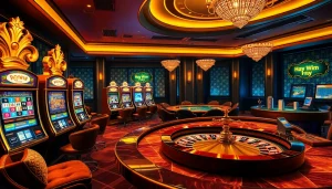 Experience the excitement of gambling at hay.win with vibrant slots and a luxury casino atmosphere.