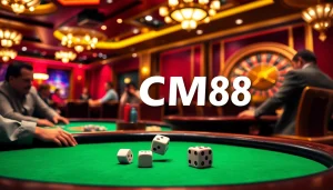 Experience excitement at the poker table with CM88's vibrant chips and thrilling bets.