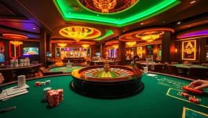 Hit Club players enjoying thrilling casino games at vibrant tables full of action.