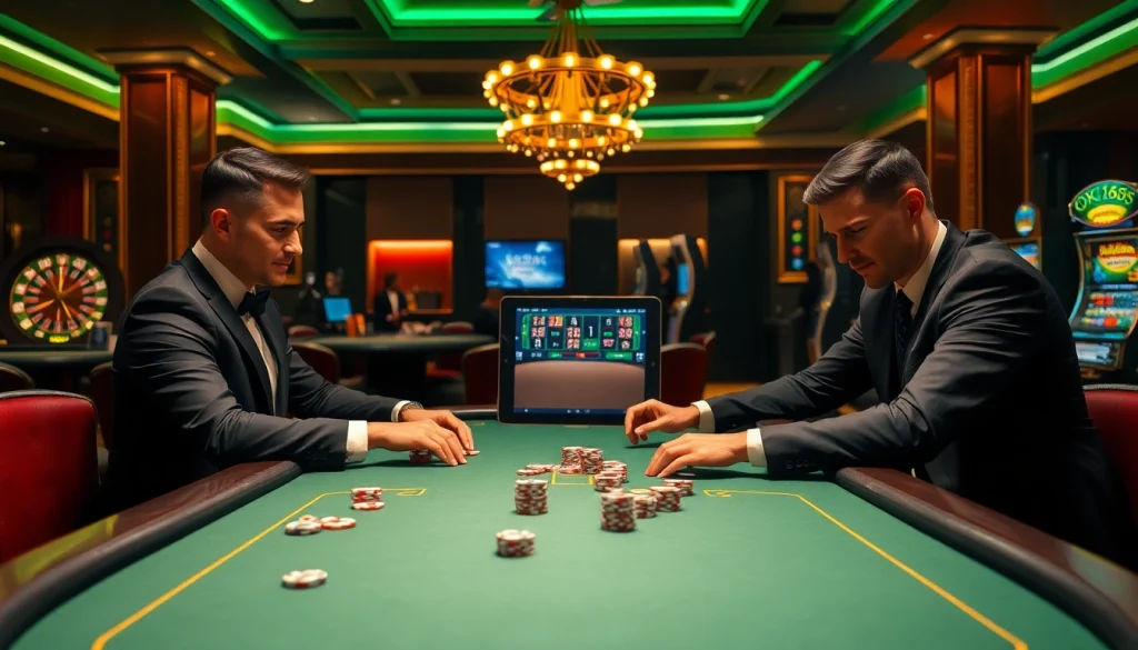 Join the excitement at OK365 with thrilling poker games and vibrant casino visuals.