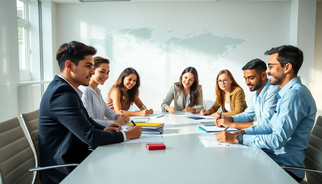 Applying for the uk eta online application in a professional setting with teamwork.