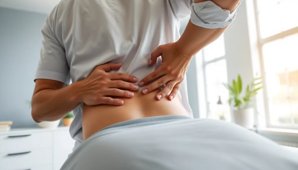 Receive expert chiropractic care from a professional chiropractor near me in a soothing clinic environment.