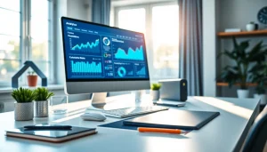 Klynt platform showcased in a vibrant digital workspace setting, symbolizing productivity.