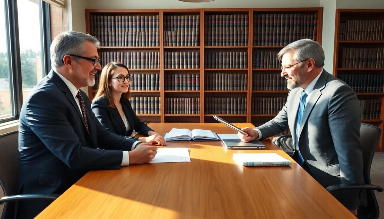 Seattle Social Security Disability Lawyers consulting in a warm, professional office environment.