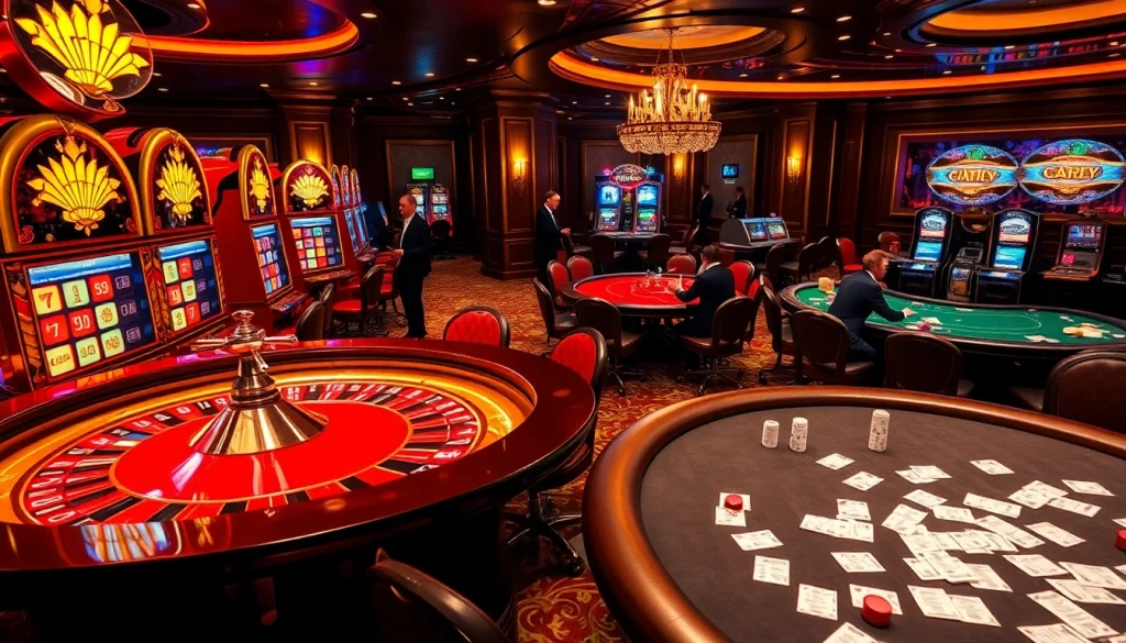 Players at a luxurious casino table enjoy sunwin-themed gaming with excitement.
