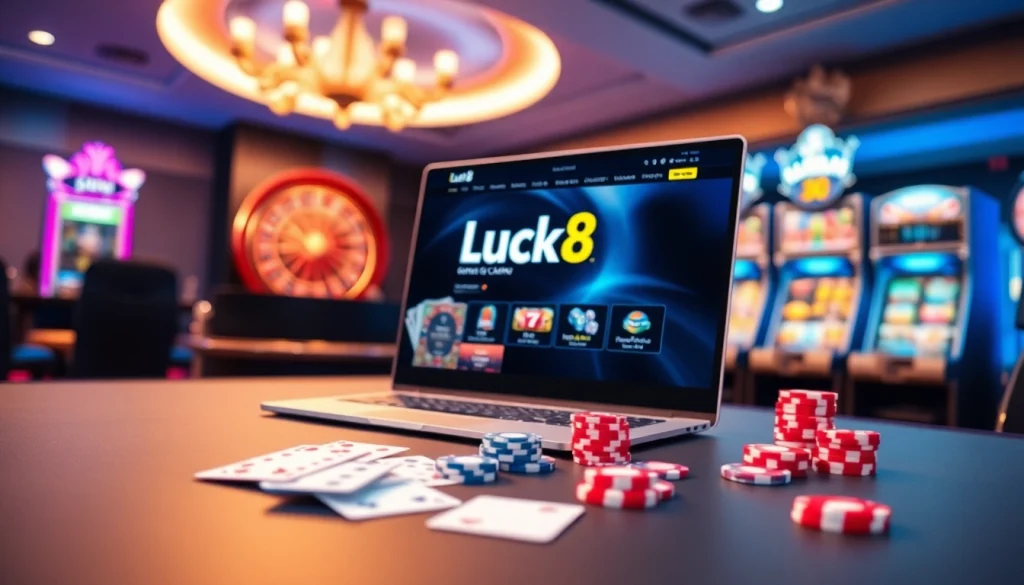 Experience the thrill of gaming at https://luck882.co.com/ with colorful poker chips and vibrant gameplay.