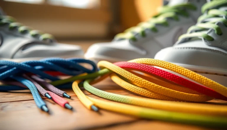 Showcasing Exact match replacement laces for Dunks neatly arranged to highlight color and texture.