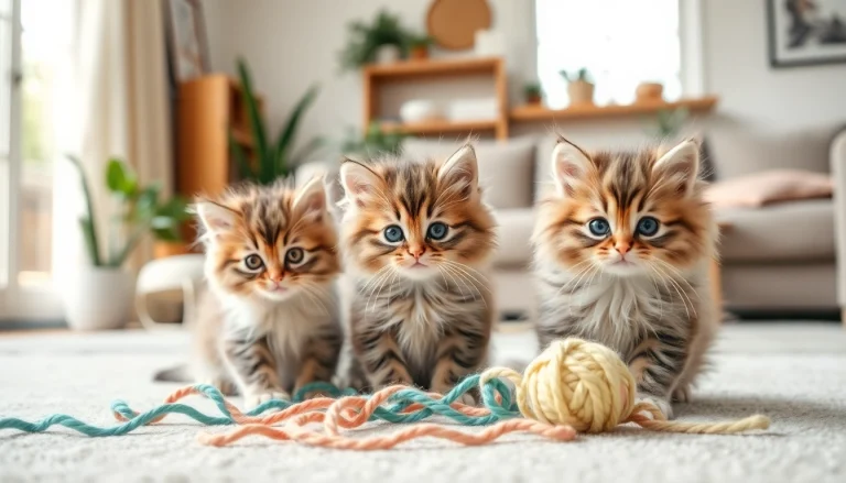 Maine Coon kittens for sale San Francisco playfully interacting in a cozy living room.